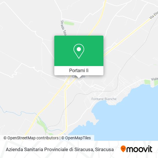 Mappa Azienda Sanitaria Provinciale di Siracusa