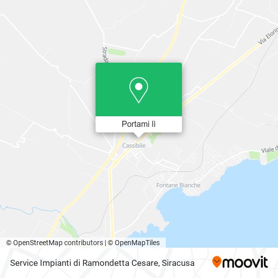 Mappa Service Impianti di Ramondetta Cesare