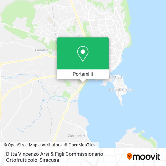 Mappa Ditta Vincenzo Arsi & Figli Commissionario Ortofrutticolo