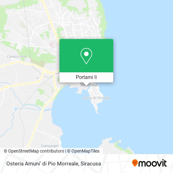 Mappa Osteria Amuni' di Pio Morreale