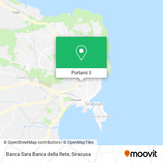 Mappa Banca Sara Banca della Rete