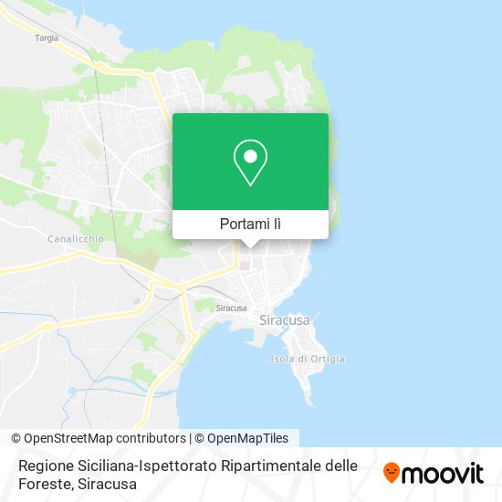 Mappa Regione Siciliana-Ispettorato Ripartimentale delle Foreste
