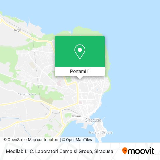 Mappa Medilab L. C. Laboratori Campisi Group