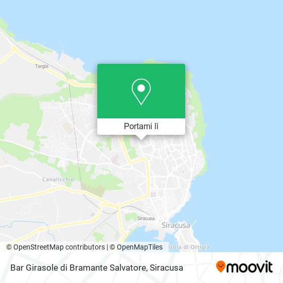 Mappa Bar Girasole di Bramante Salvatore