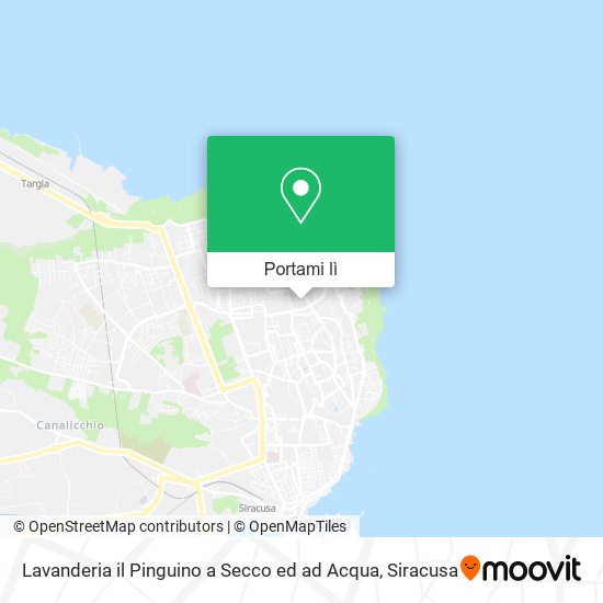 Mappa Lavanderia il Pinguino a Secco ed ad Acqua