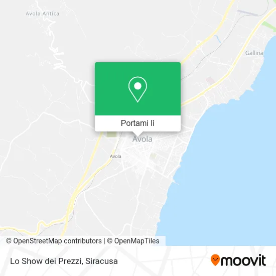 Mappa Lo Show dei Prezzi