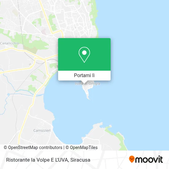 Mappa Ristorante la Volpe E L'UVA