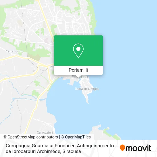 Mappa Compagnia Guardia ai Fuochi ed Antinquinamento da Idrocarburi Archimede