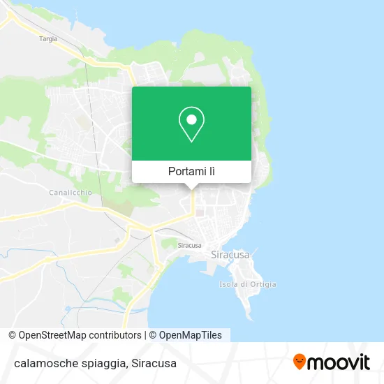 Mappa calamosche spiaggia