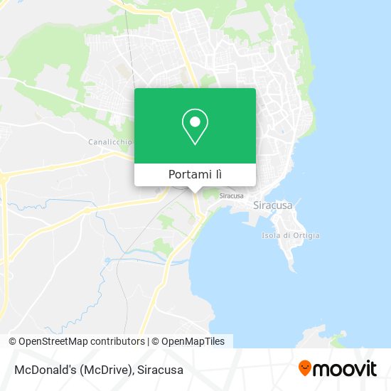 Mappa McDonald's (McDrive)