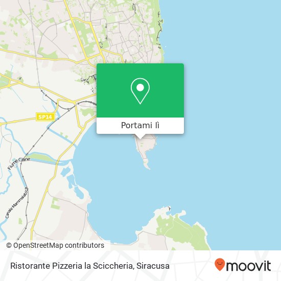 Mappa Ristorante Pizzeria la Sciccheria, Via Saverio Landolina, 14 96100 Siracusa