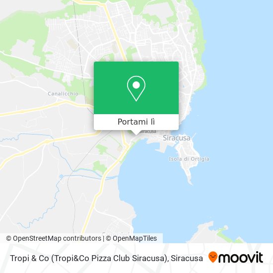 Mappa Tropi & Co (Tropi&Co Pizza Club Siracusa)