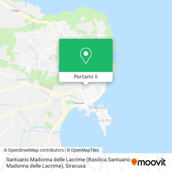 Mappa Santuario Madonna delle Lacrime