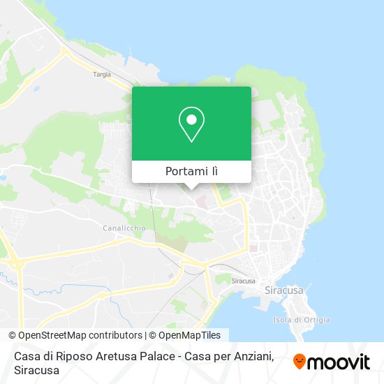 Mappa Casa di Riposo Aretusa Palace - Casa per Anziani