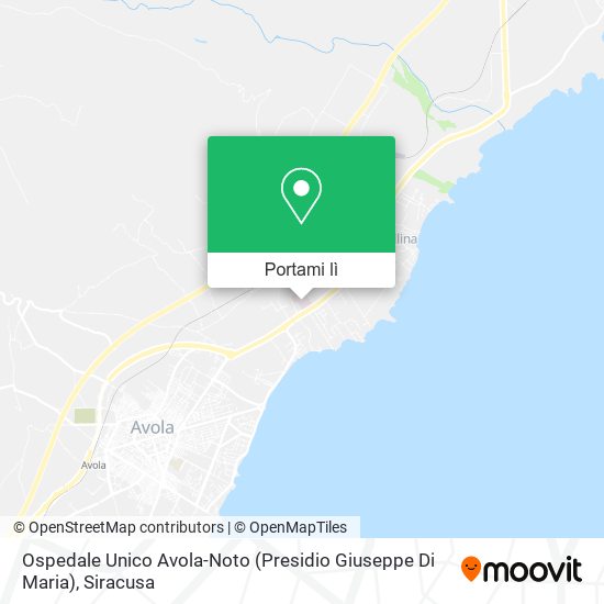 Mappa Ospedale Unico Avola-Noto (Presidio Giuseppe Di Maria)