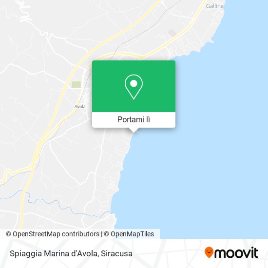 Mappa Spiaggia Marina d'Avola