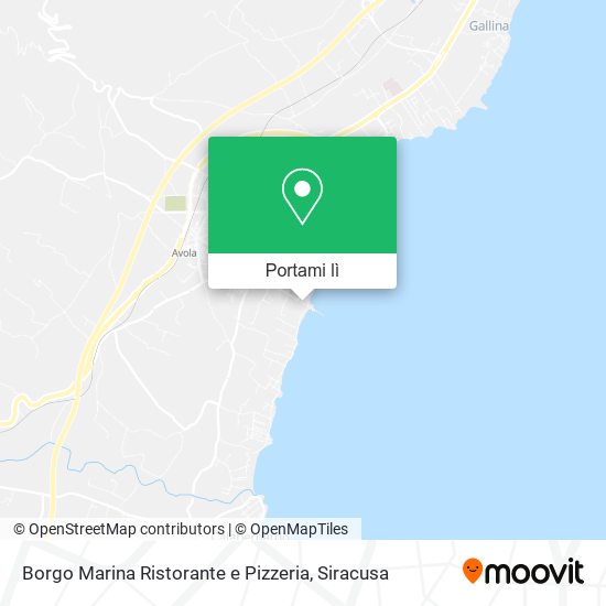 Mappa Borgo Marina Ristorante e Pizzeria