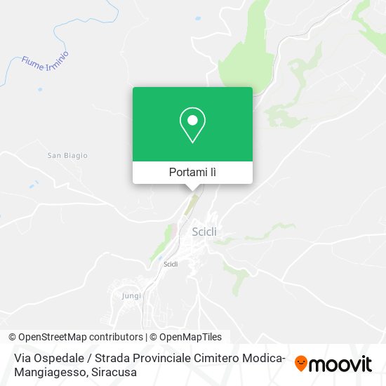 Mappa Via Ospedale / Strada Provinciale Cimitero Modica-Mangiagesso