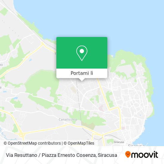 Mappa Via Resuttano / Piazza Ernesto Cosenza