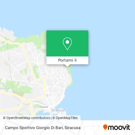 Mappa Campo Sportivo Giorgio Di Bari