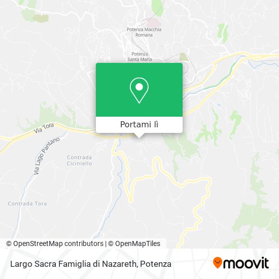 Mappa Largo Sacra Famiglia di Nazareth