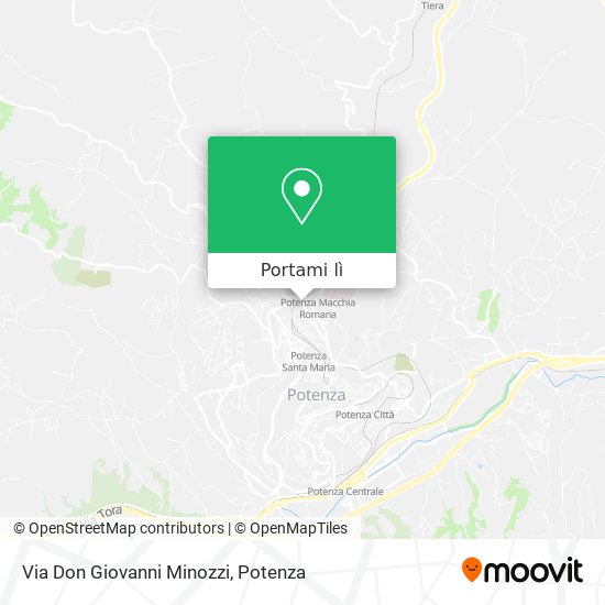 Mappa Via Don Giovanni Minozzi