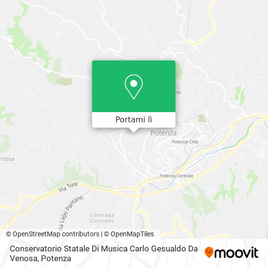 Mappa Conservatorio Statale Di Musica Carlo Gesualdo Da Venosa