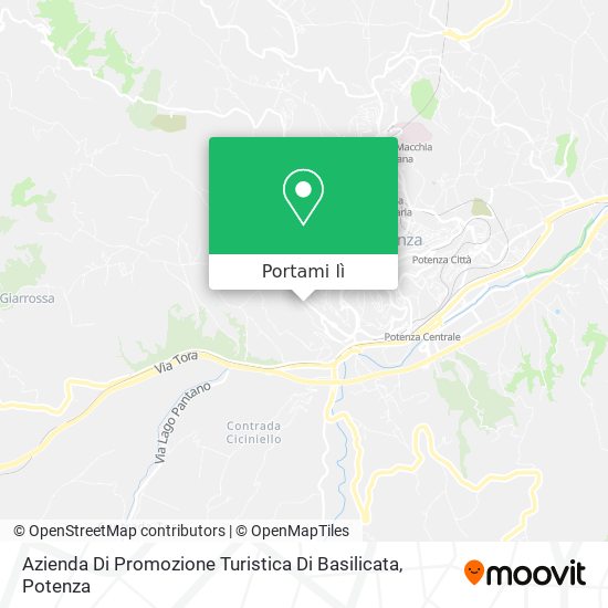 Mappa Azienda Di Promozione Turistica Di Basilicata