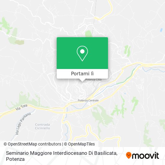 Mappa Seminario Maggiore Interdiocesano Di Basilicata