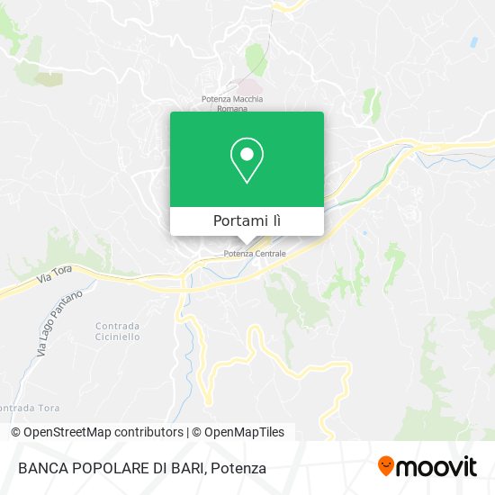 Mappa BANCA POPOLARE DI BARI
