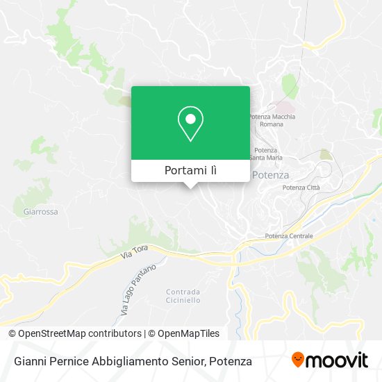Mappa Gianni Pernice Abbigliamento Senior