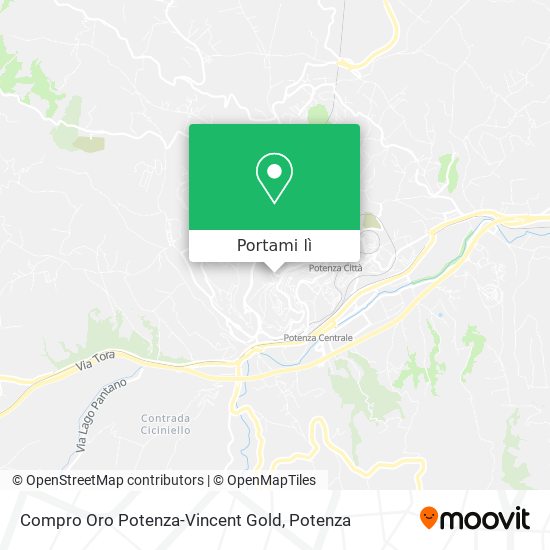 Mappa Compro Oro Potenza-Vincent Gold