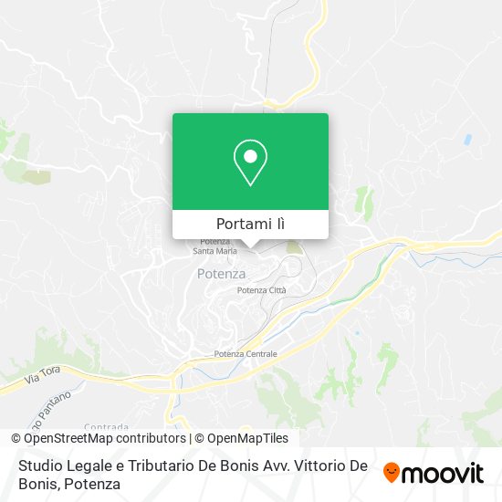 Mappa Studio Legale e Tributario De Bonis Avv. Vittorio De Bonis