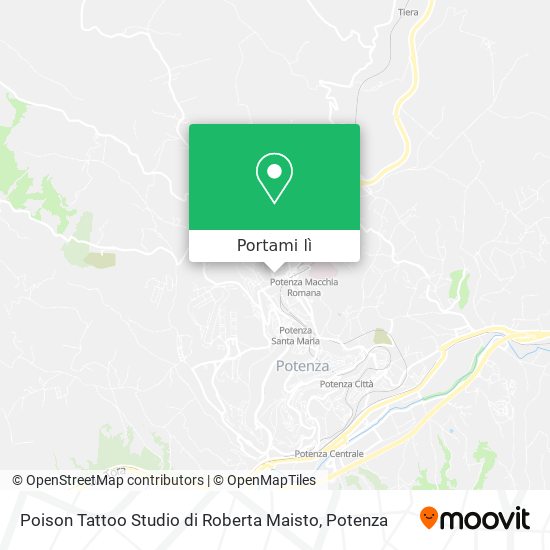 Mappa Poison Tattoo Studio di Roberta Maisto