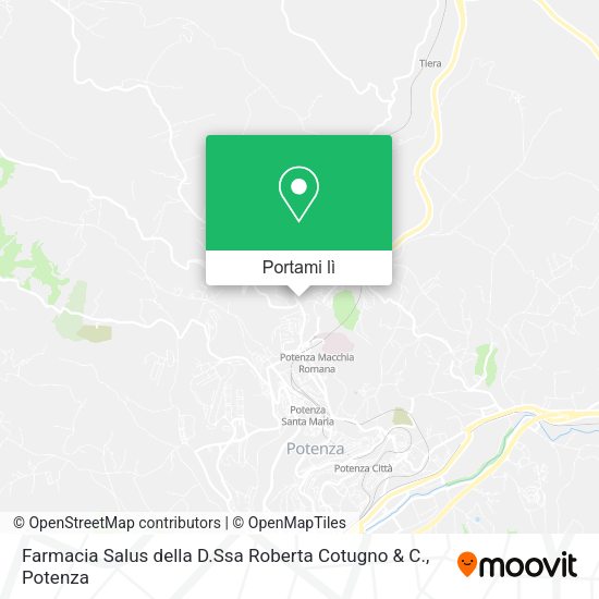 Mappa Farmacia Salus della D.Ssa Roberta Cotugno & C.
