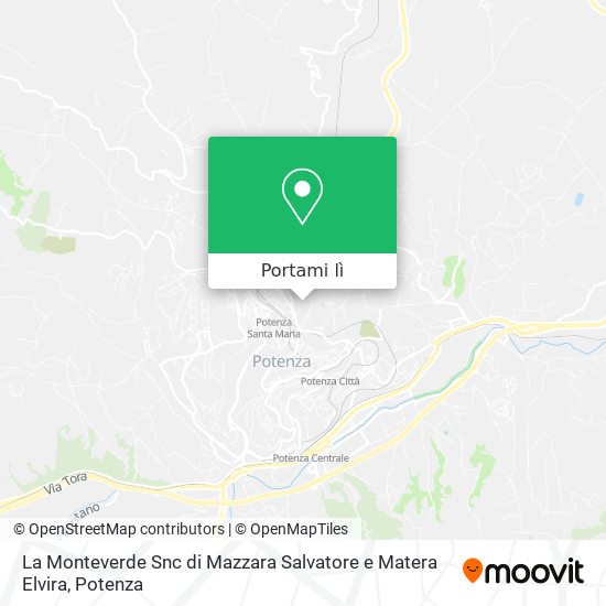 Mappa La Monteverde Snc di Mazzara Salvatore e Matera Elvira