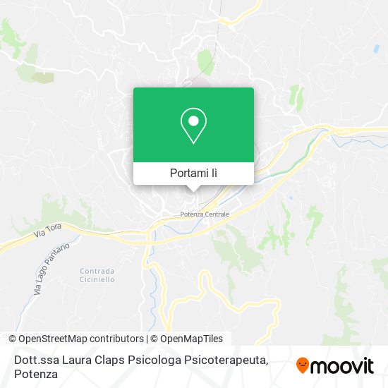 Mappa Dott.ssa Laura Claps Psicologa Psicoterapeuta