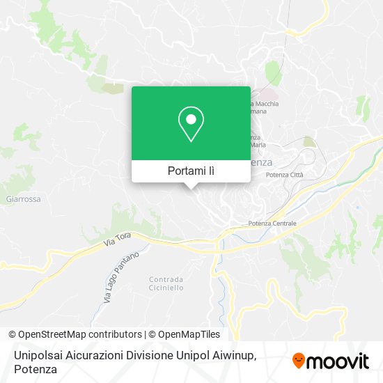 Mappa Unipolsai Aicurazioni Divisione Unipol Aiwinup