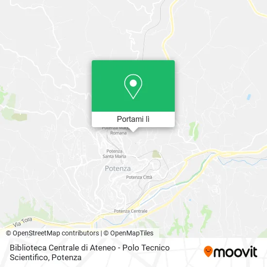 Mappa Biblioteca Centrale di Ateneo - Polo Tecnico Scientifico