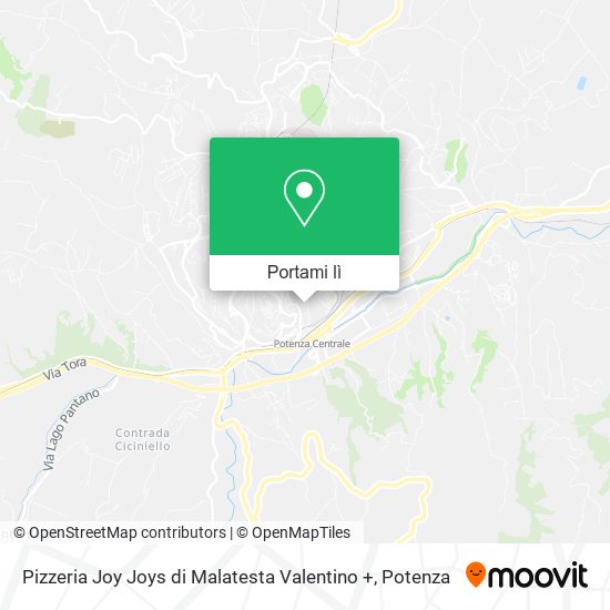 Mappa Pizzeria Joy Joys di Malatesta Valentino +