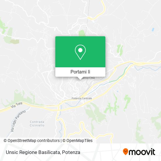 Mappa Unsic Regione Basilicata