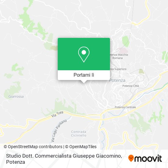 Mappa Studio Dott. Commercialista Giuseppe Giacomino