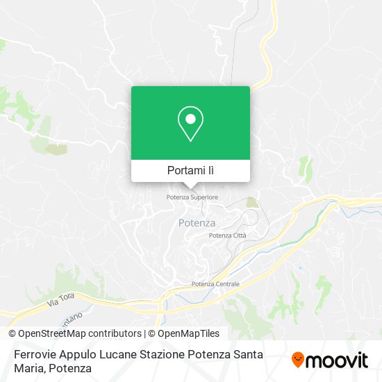Mappa Ferrovie Appulo Lucane Stazione Potenza Santa Maria