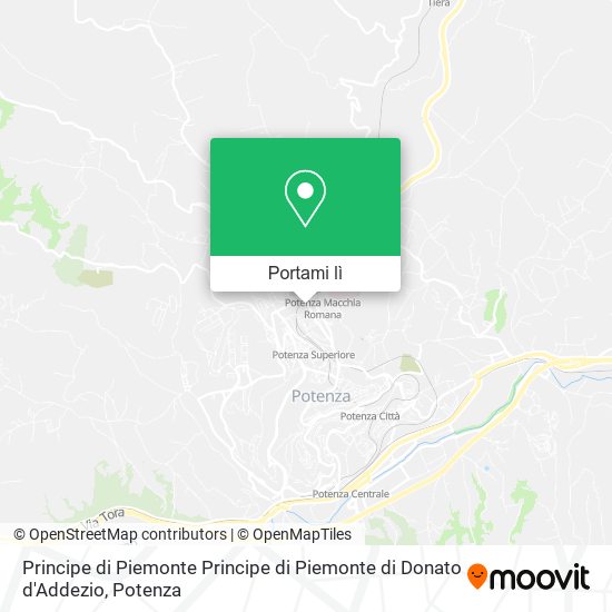 Mappa Principe di Piemonte Principe di Piemonte di Donato d'Addezio