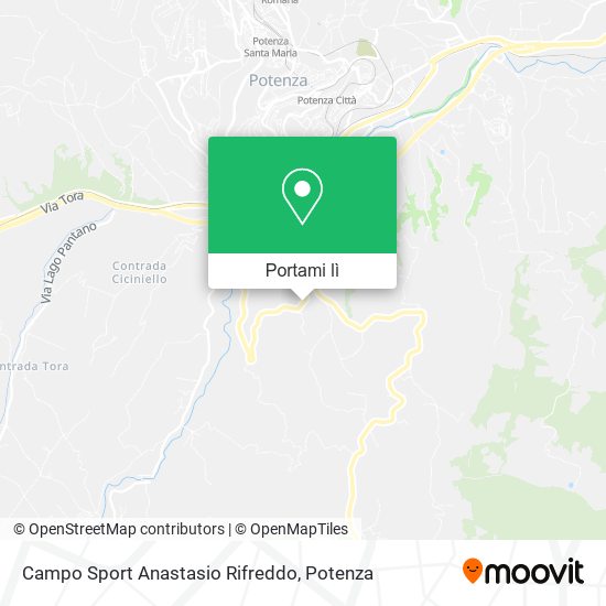 Mappa Campo Sport Anastasio Rifreddo