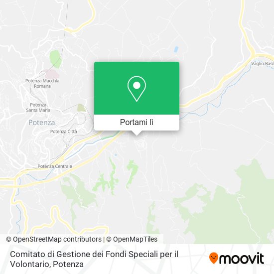 Mappa Comitato di Gestione dei Fondi Speciali per il Volontario