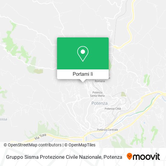Mappa Gruppo Sisma Protezione Civile Nazionale
