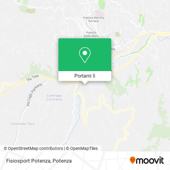 Mappa Fisiosport Potenza