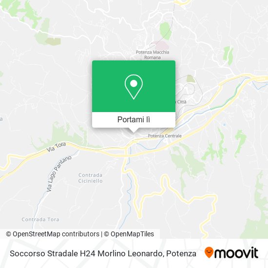 Mappa Soccorso Stradale H24 Morlino Leonardo