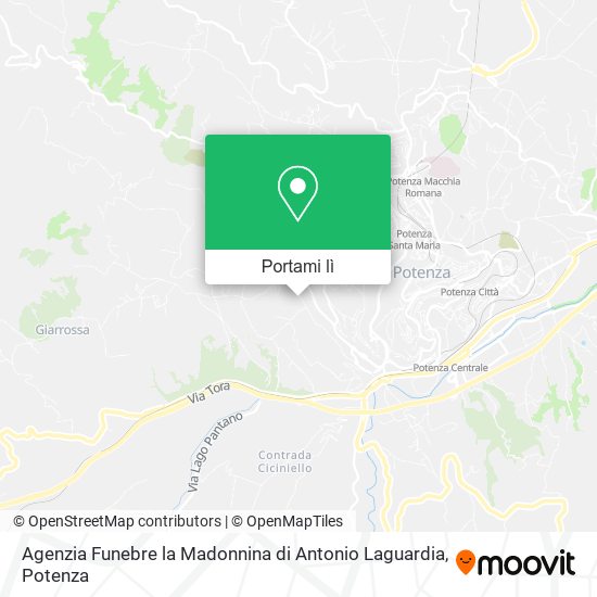 Mappa Agenzia Funebre la Madonnina di Antonio Laguardia